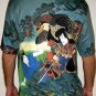 HAYABUSA SAMURAI Hand Printed Japan Art T-Shirt Mens XL