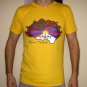 SAVE TIBET Dalai Lama China Freedom T Shirt L Yellow