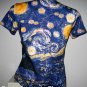 STARRY NIGHT Van Gogh TANK TOP Fine Art Print Shirt Singlet Misses Size S Small