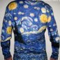 STARRY NIGHT Van Gogh TANK TOP Fine Art Print Shirt Singlet Misses Size S Small