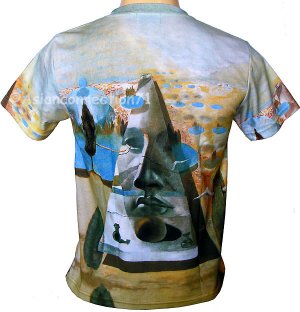 Salvador Dali PYRAMID of FORTUNE Fine Art Print T Shirt Men's Short Sleeve L Large
