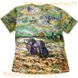 VAN GOGH Art Print Shirt Singlet TANK TOP Misses S Small PEASANT WOMEN DIGGING IN FIELD WITH SNOW