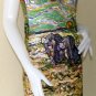 VAN GOGH Art Print Dress Misses S Small Size 4-6 PEASANT WOMEN DIGGING IN FIELD WITH SNOW