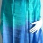 Thai Hand Craft Silk Fabric Scarf BLUES TURQUOISE 6-13