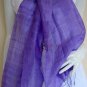 Thai Handwoven Pure Silk Fabric Scarf Shawl LILAC PURPLE Thailand Siam