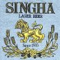Thai SINGHA Lager BEER Cotton T-shirt M Medium Gray Thailand