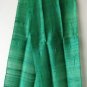 Thai Hand Crafted Silk Fabric Scarf KELLY GREEN Siam Thailand Textile