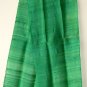 Thai Hand Crafted Silk Fabric Scarf KELLY GREEN Siam Thailand Textile