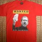ANTI WAR Bush Dead or Alive WAR CRIMINAL T-shirt M Red