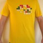 70's LOGIC CISSE Disco Rave Party T-shirt Asian L Brown