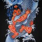 RED ONI and KOI Ronin Japan Tokyo Yakuza Ganster T-Shirt L Large Black