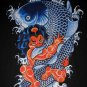 RED ONI and KOI Ronin Japan Tokyo Yakuza Ganster T-Shirt L Large Black