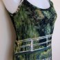 Monet WATER LILY POND New Hand Printed Art Tank Top L