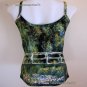Monet WATER LILY POND New Hand Printed Art Tank Top L