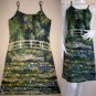 Monet WATER LILY POND New Hand Printed Art Tank Top L