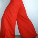 PLUS SIZE Thai Cotton Wrap Pants Yoga Beach Dance Trousers XXXL 3XL RED
