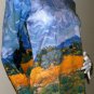Van Gogh WHEAT FIELD with CYPRESSES Fine Art Print Shirt Singlet TANK TOP Misses S Small
