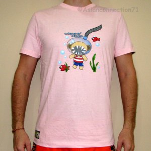 CISSE DIVER Cotton Disco Rave T-shirt Asian M PINK