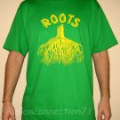 ROOTS New Rasta Irie REGGAE Cotton T-Shirt XL Green