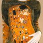 THE KISS Gustav Klimt Long Sleeve Fine Art Print T Shirt Misses L Large