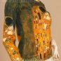 THE KISS Gustav Klimt Long Sleeve Fine Art Print T Shirt Misses L Large