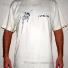 JODO Martial Arts Fighter RONIN Japan T-Shirt S Cream