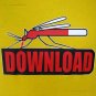Mosquito DOWNLOAD Cap Sleeve CISSE Disco Party Rave Otaku T-Shirt Misses S Small Green