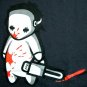 NORTH DRAGON Baby Jason Bloody Chainsaw Massacre T-Shirt L Large Gray