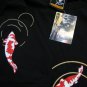 Japanese KOI Lucky Fish RONIN Japan Tokyo Yakuza T-Shirt S Small Black BNWT