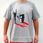 GASOLINE Oil Robbery STICK UP REGGAE T-shirt Gray M Medium