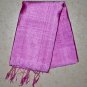 Thai Silk Fabric Scarf Shawl Hand Craft Large PINK Textile Direct from Thailand
