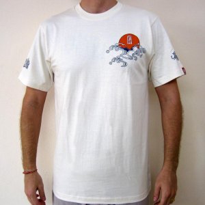Japan 7 Lucky Gods RONIN Tokyo Yakuza T-Shirt S Small Cream