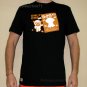 Only One PUG Fun New Japan CISSE Disco Party Puppy Dog T-shirt L Black BNWT!