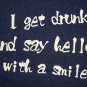 FOOLISH DRUNKARD New RONIN Japan T-shirt L Dk Blue BNWT