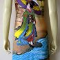 UTAMARO Geisha UKIYOE Japanese Art Print Dress Misses Size S 4-6