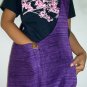 Thai Raw Silk Messenger Sling BUDDHA BAG Purse PURPLE Thailand Siam