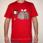 HONEY BEE BEAR Fun CISSE Disco Party Rave T-shirt Slim Fit Asian XL RED