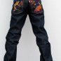 Japan AUTUMN LEAVES Embroidered Selvedge Jeans 38 x 38