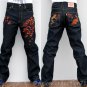 Japan AUTUMN LEAVES Embroidered Selvedge Jeans 38 x 38