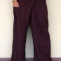 Thai Fisherman Pants Casual Asian Yoga Trousers FREESIZE Rayon MANGOSTEEN Maroon