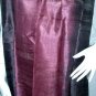Thai PURPLE BURGUNDY and INDIGO BLACK Silk Fabric Scarf