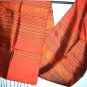 Thai PURPLE BURGUNDY and INDIGO BLACK Silk Fabric Scarf