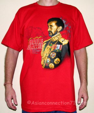 HAILE SELASSIE New Roots Rasta Dub REGGAE T-Shirt M RED