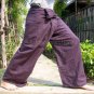 Thai FREESIZE Fisherman Yoga Pants New RED Cotton Drill
