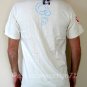 Japanese KOI Lucky Fish RONIN Japan T-Shirt S Small Cream NWT