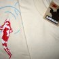 Japanese KOI Lucky Fish RONIN Japan T-Shirt S Small Cream NWT