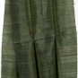 Thai Handwoven Pure Silk Fabric Scarf Dark FOREST GREEN