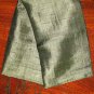 Thai Handwoven Pure Silk Fabric Scarf Dark FOREST GREEN