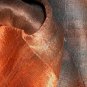 Thai Silk Fabric Scarf Hand Crafted AMBER & BLACK New!