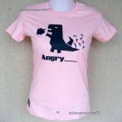 ANGRY Monster CISSE Cap Sleeve T-shirt Misses S Small PINK